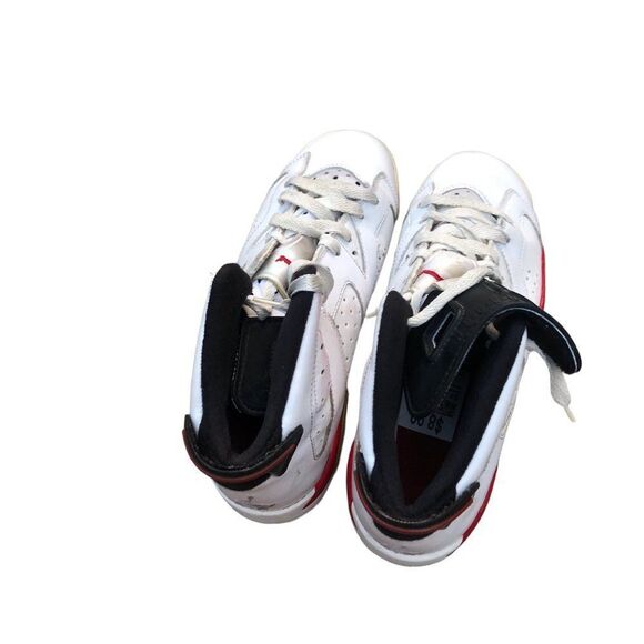 VINTAGE 2010 Air Jordan 6 Retro White Varsity Red Size 6.5 - Picture 5 of 16